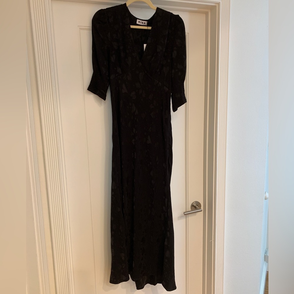 Rixo Zadie Printed Crepe Midi Dress - New Fall 2022 - Size 6 US